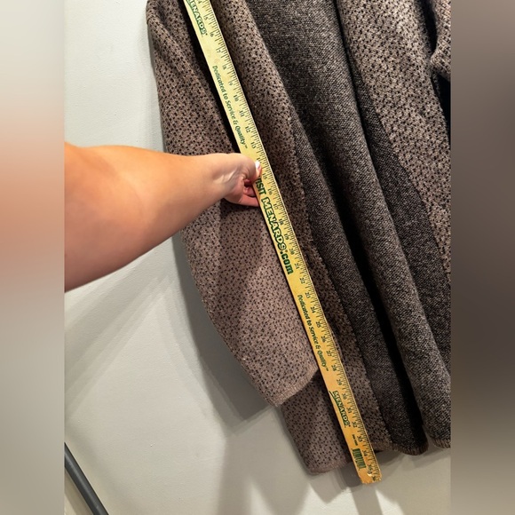 Madewell Brown patterned coat cardigan wool blend warm winter fall cabin core - Picture 16 of 16